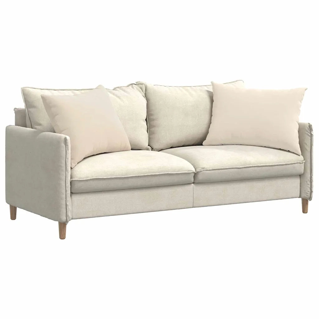 Cuscini da Divano 2 pcs Beige 70 x 50 cm Tessuto