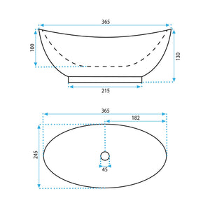 Lavabo Da Appoggio Rea Kate 36