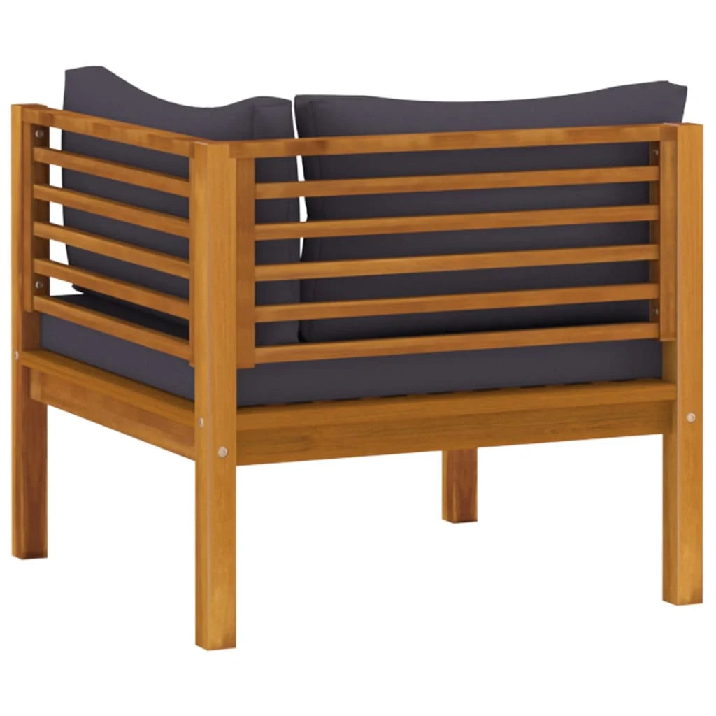 Set di mobili da giardino mobili da esterno 5 pezzi con cuscini legno massello di acacia 02_0016286