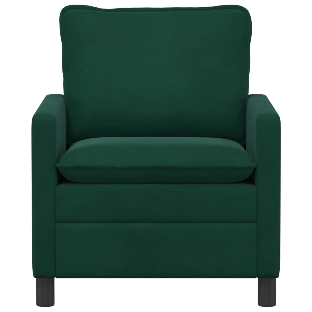 Divano Verde Scuro 76 x 81 x 87,5 cm Velluto