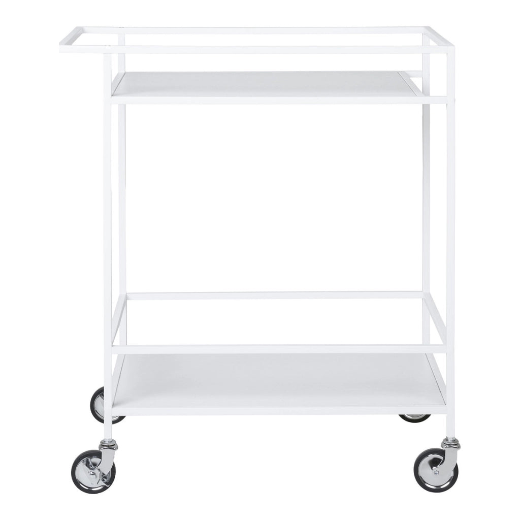 Carrello Vita, Bianco, Metallo, 68x40x79 cm