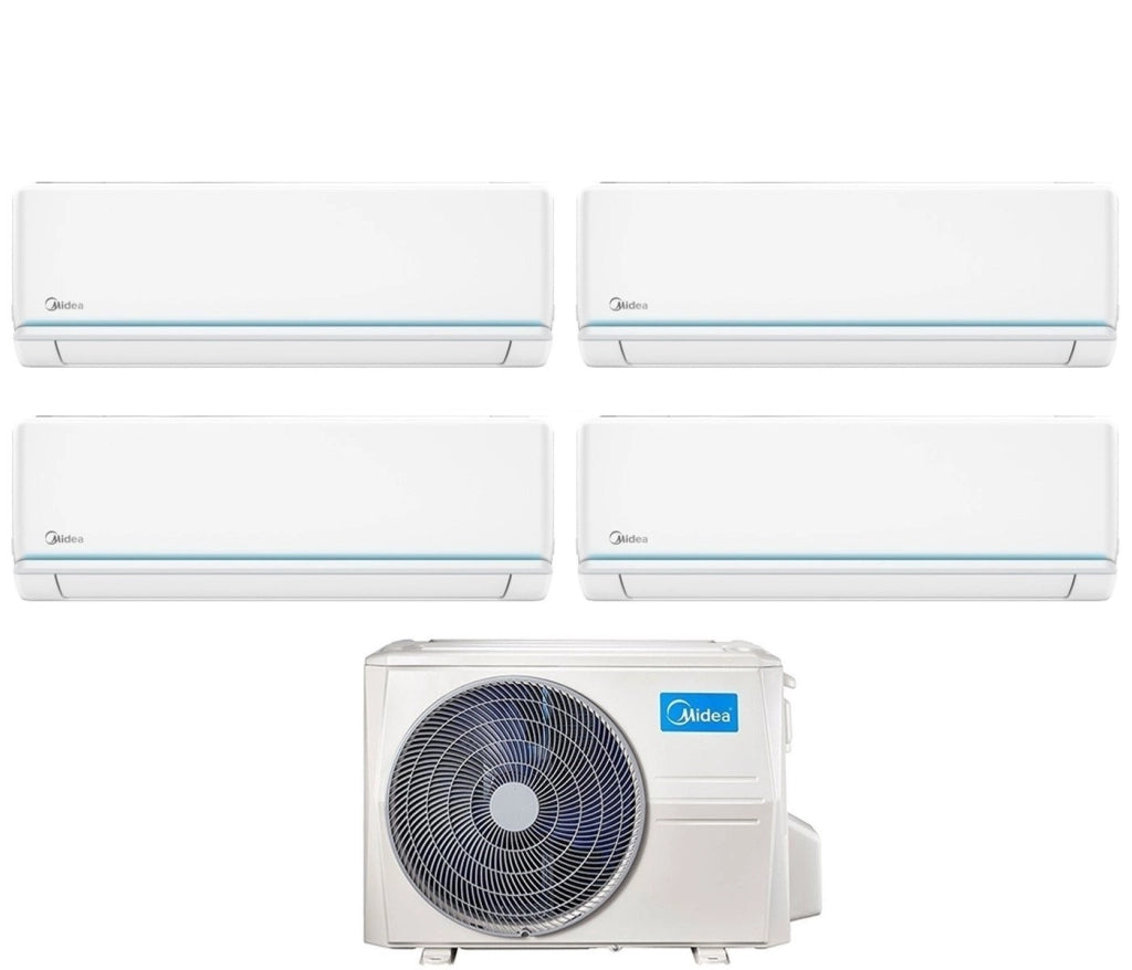 Condizionatore Midea Quadri Split Inverter serie EVOLUTION 9+9+9+9 con M4OE-28HFN8-Q R-32 Wi-Fi Integrato 9000+9000+9000+9000