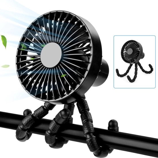 Ventilatore per lettini - Mini ventilatore - Ventilatore per bambini - Ventilatore portatile - Ventilatore - Facile da installare - Da non mancare per l'estate!