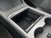 Organizzatore per console centrale per Tesla Model 3 del 2021, nero, personalizzato, accessorio di upgrade per l'abitacolo con supporto per occhiali da sole, cassetta di stoccaggio secondaria per il bracciolo