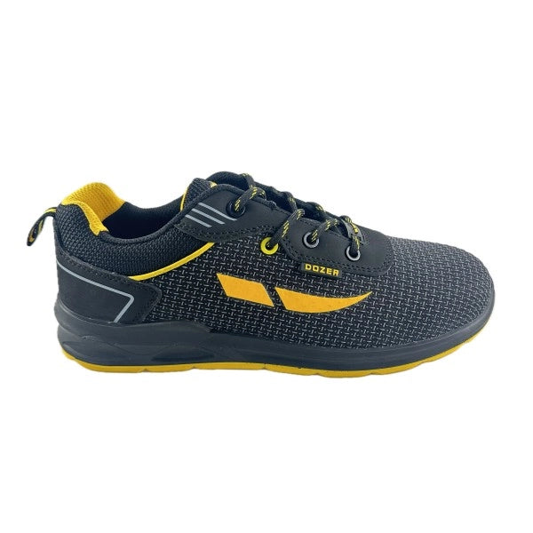 SCARPA ANTINFORTUNISTICA BASSA NERA ANTITAGLIO IN PELLE NABUK E TESSUTO IN RETE NORMA S1 MODELLO CRO - n°45  - DOZ