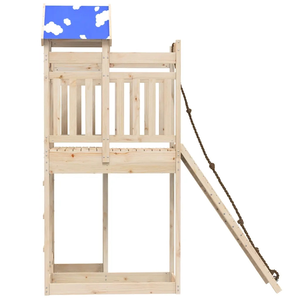 Set da Gioco da Esterno in Legno Massello di Pino