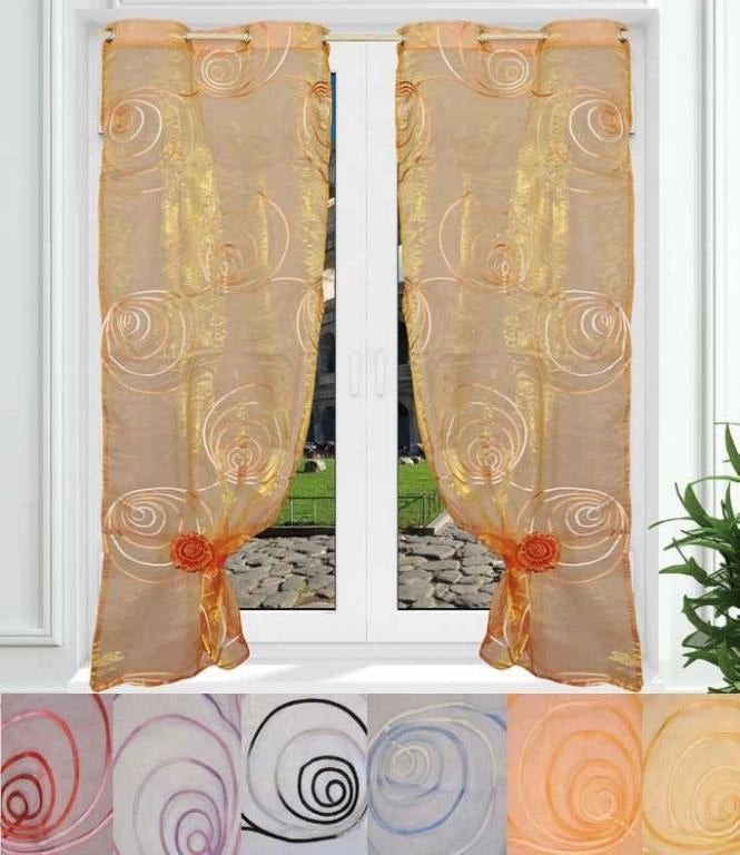 Tenda Arredamento per interni mya 2 pezzi 60 x 220 cm Vari Colori