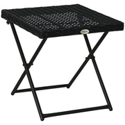 Tavolino da giardino pieghevole ¨C Zephmum ¨C Nero, metallo, 40x40x40 cm