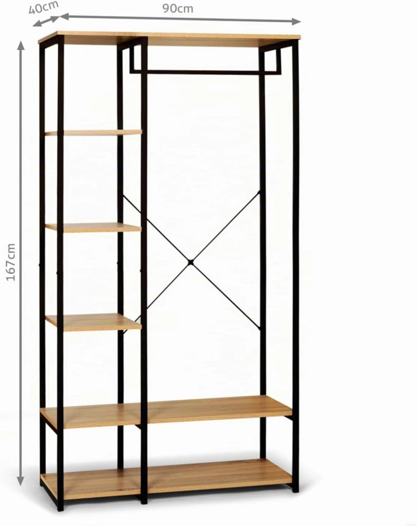Armadio con ripiani L. 90 cm DETROIT industrial design