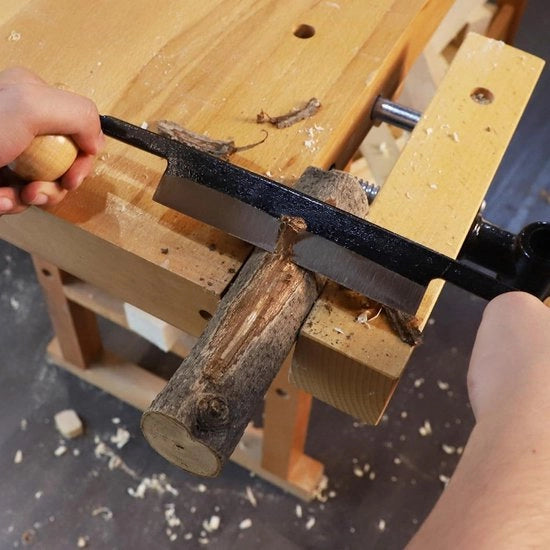 Trekmes 6 Pollici in Acciaio Wolfram - Strumento di Svincolo con Manico di Legno Antiscivolo