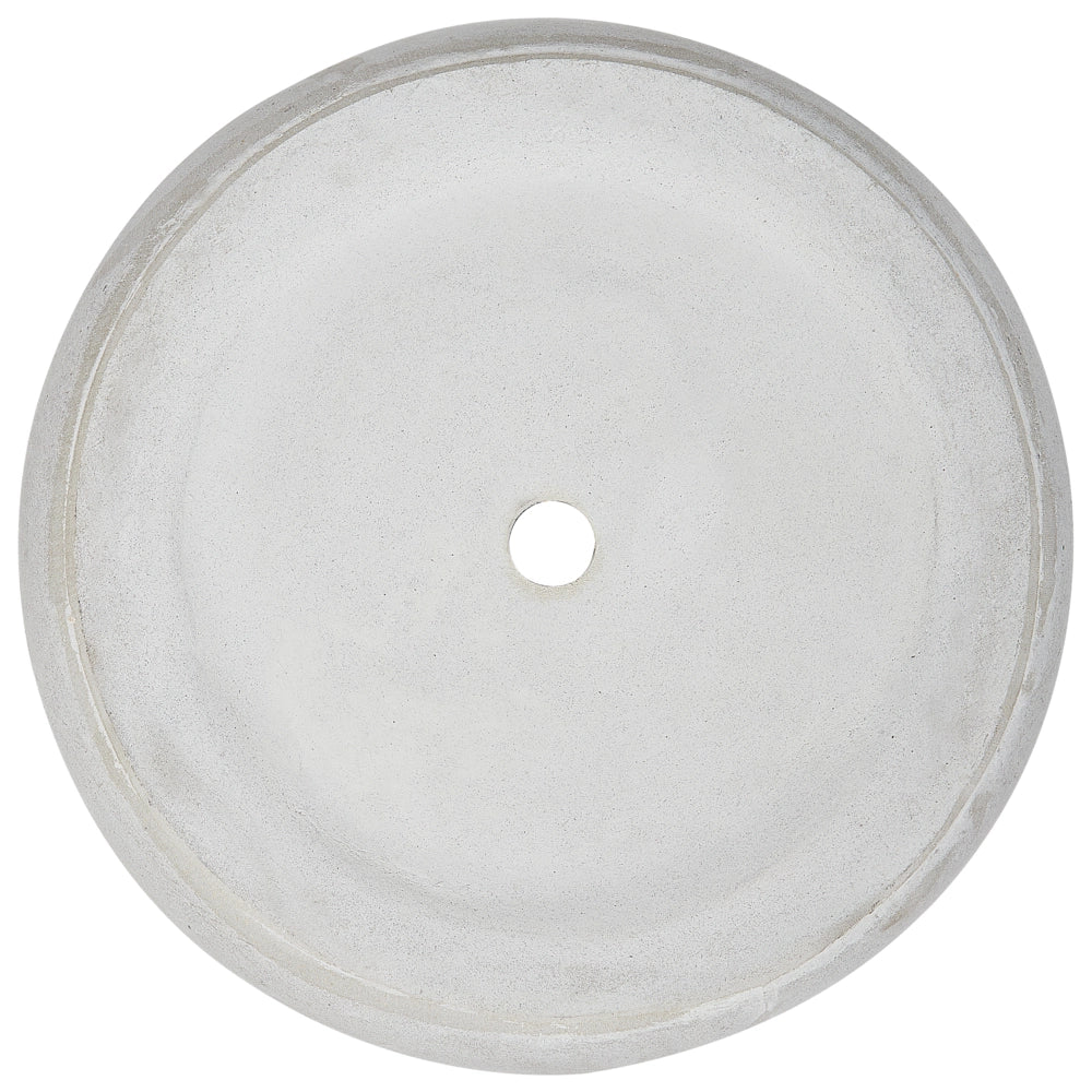 Vaso per piante in argilla grigio 34 x 34 x 33 cm per interni ed esterni resistente alle intemperie