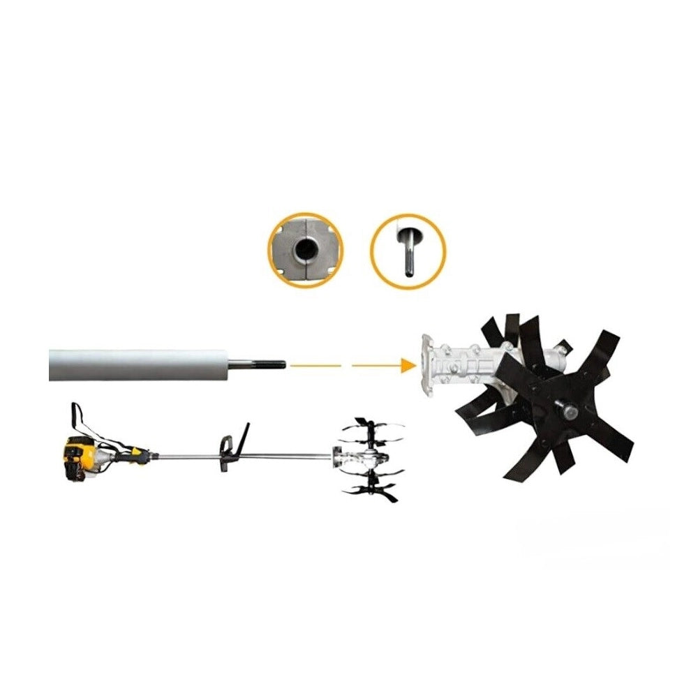 Gruppo lame zappette compatibile per decespugliatore motozappa fresa zappe a 9 denti universale