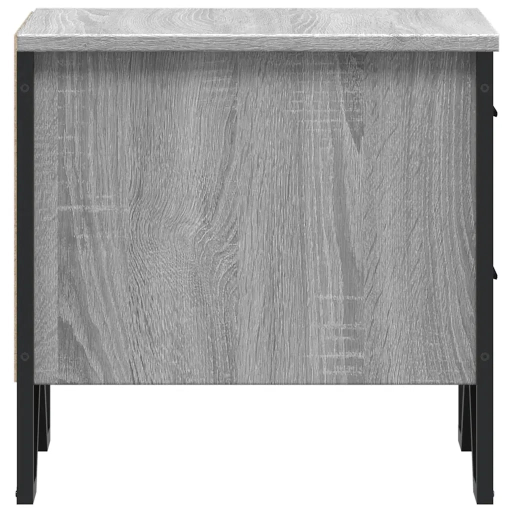 Comodino | Armadio da Notte | Mobiletto da notte Grigio Sonoma 40x41x40 cm in Truciolato