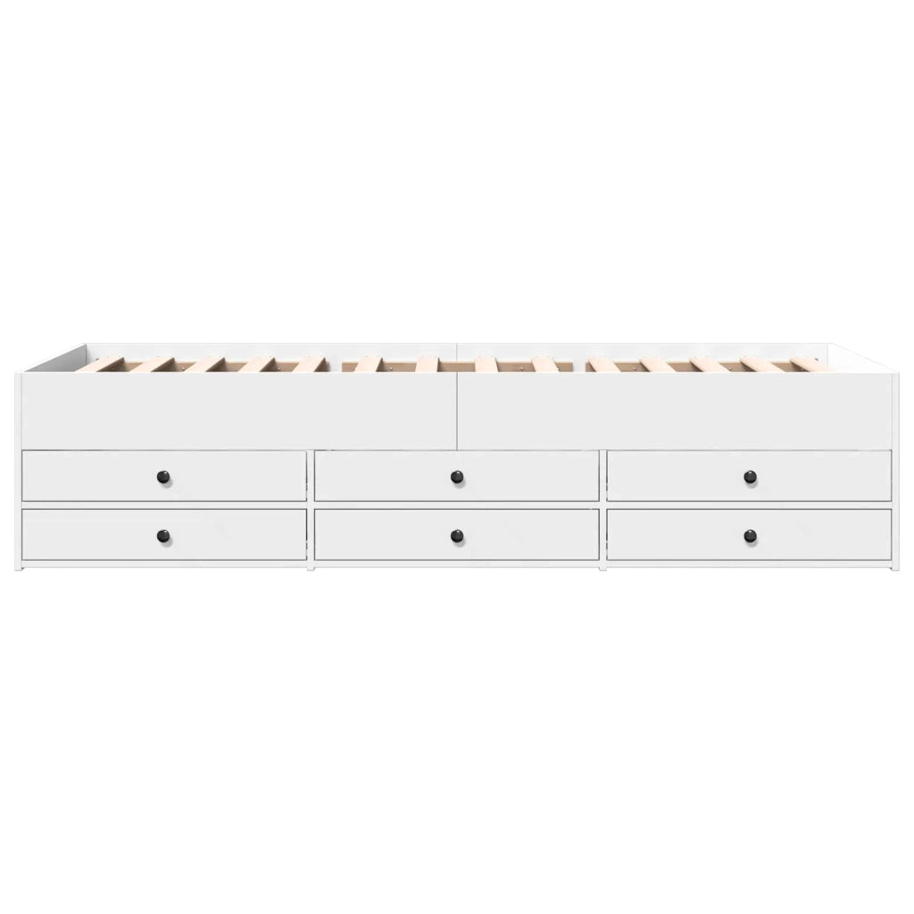 Telaio del letto con storage con cassetto Bianco 80 x 200 cm 3429645