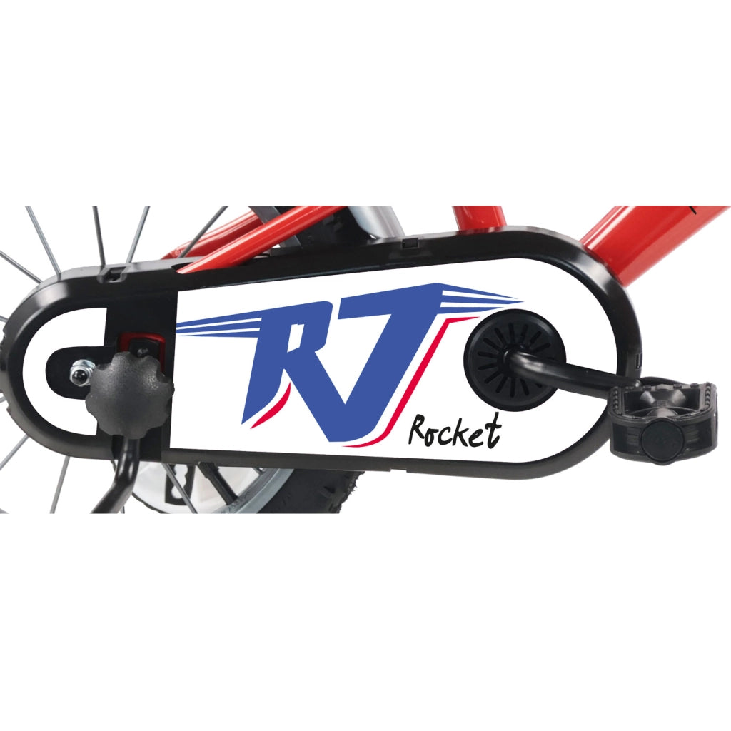 Bicicletta per Bambini 14" Rocket Freni Caliper e Stabilizzatori in Acciaio Hi-Ten Rosso