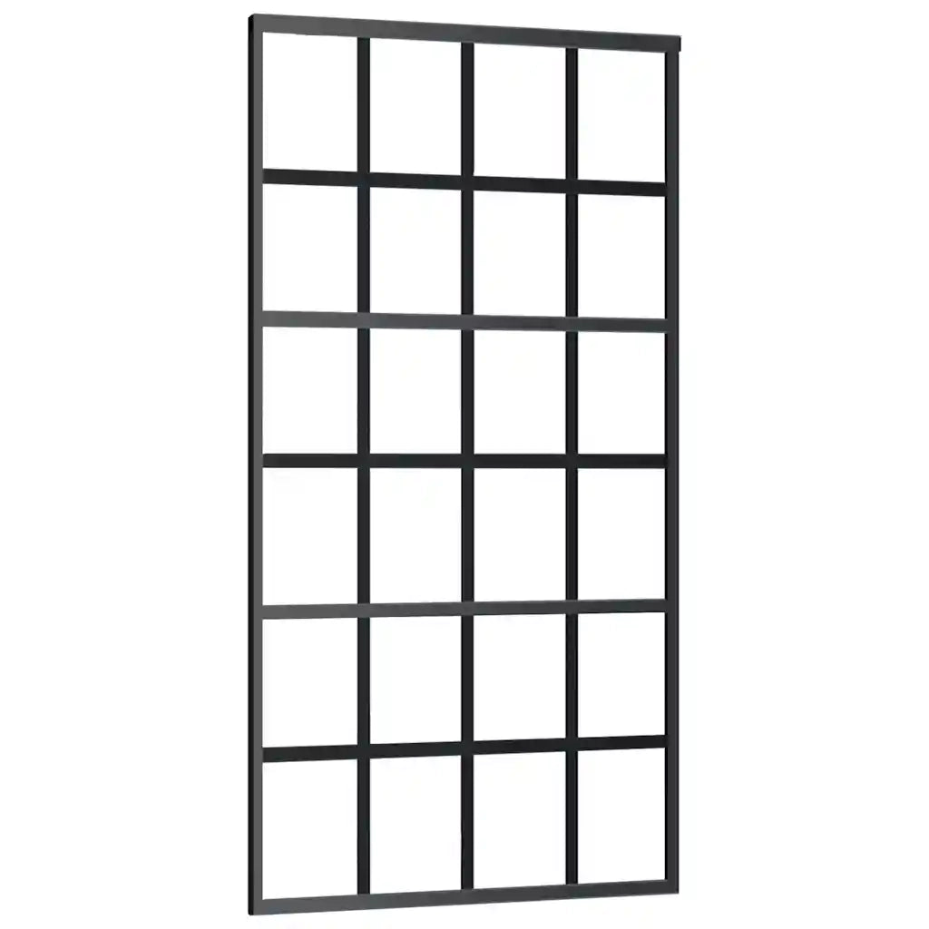 Porta Scorrevole in Vetro ESG e Alluminio 102x205 cm Neracod mxl 79371