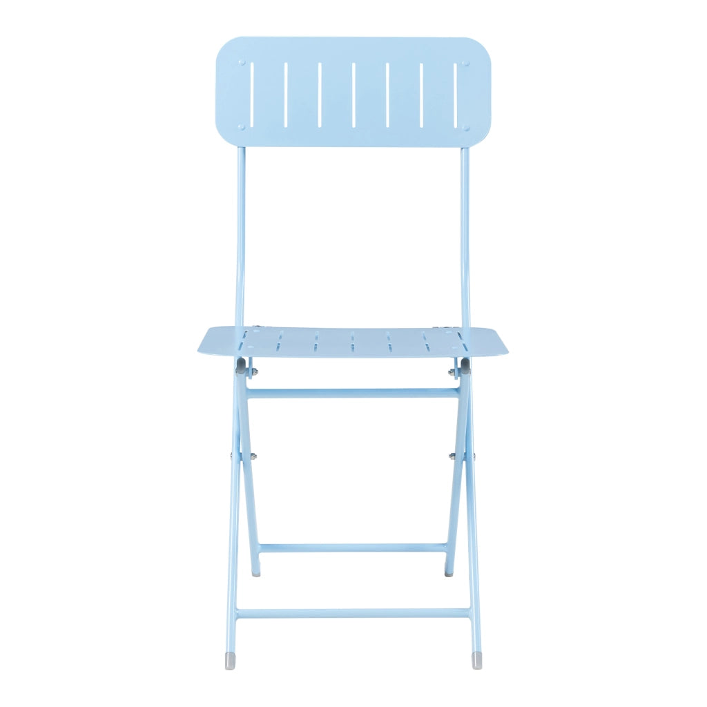 Set Sande di 2 Sedie Pieghevoli - Azzurro [en.casa]
