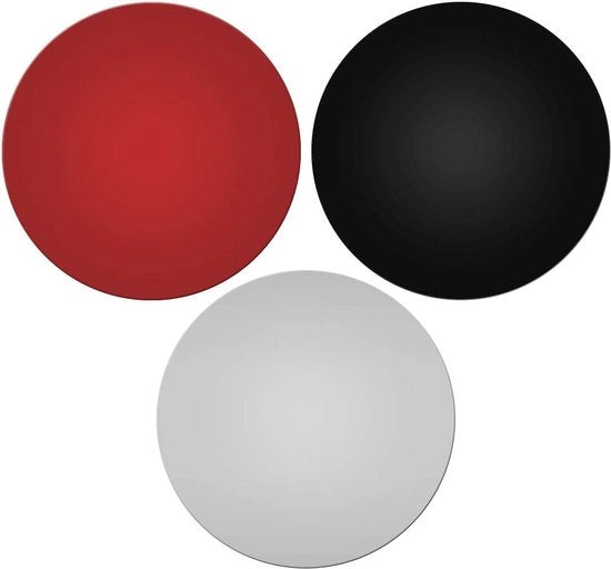 Mattoncino di silicone per forno a 3 strati - mattoncino per proteggere il piano di cottura da calore (rosso, nero, grigio)