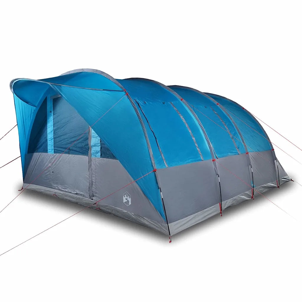 Tenda Familiare a Tunnel per 7 Persone Blu Impermeabile 94626