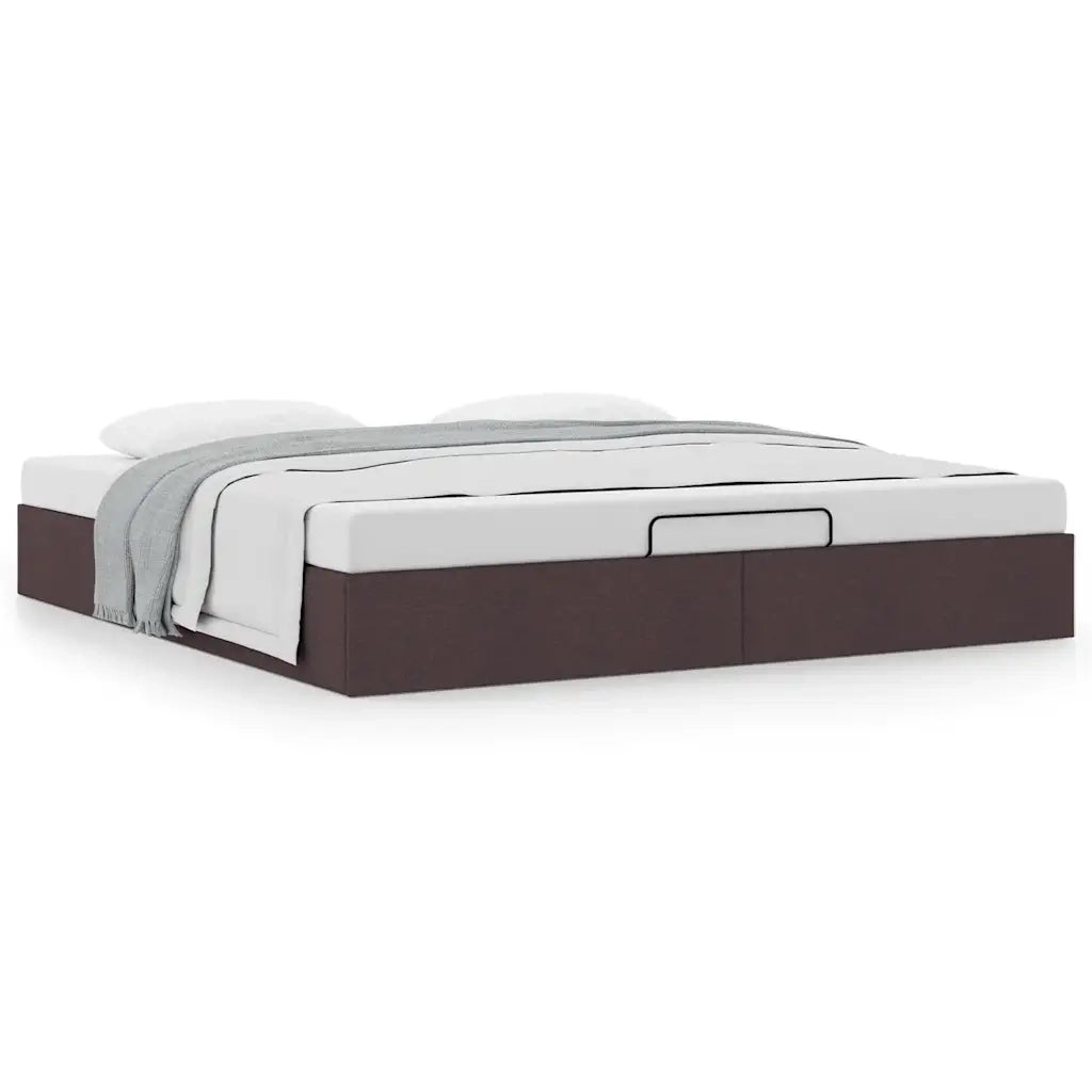 Struttura Letto Pouf senza Materasso 200x200 cm in Tessuto