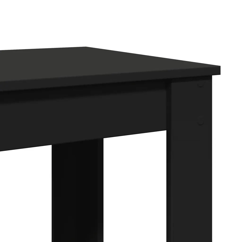Tavolo da Bar Nero 102x50x103,5 cm in Legno Multistrato