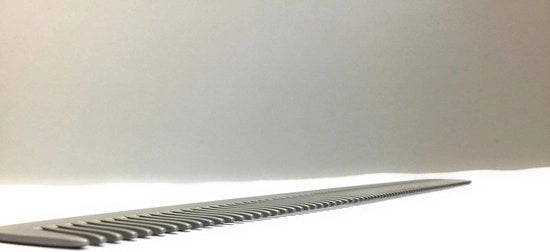 Spazzola per capelli in alluminio professionale - antistatica - finitura salon - 1 pezzo - 16,4 cm