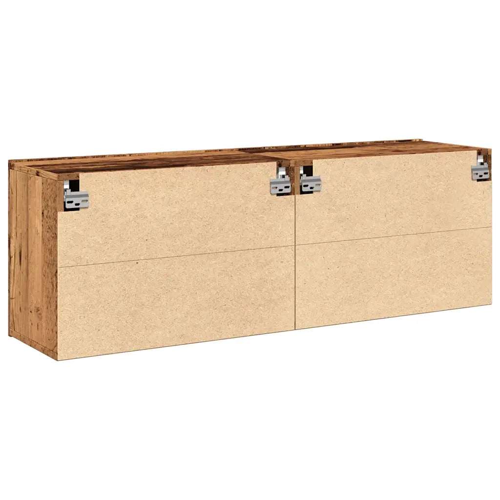 Mobili TV a Parete 2pz Legno Antico 60x30x41 cm 857663