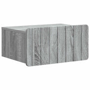 Mobiletto da notte a muro Grigio Sonoma 49 x 34,5 x 24 cm