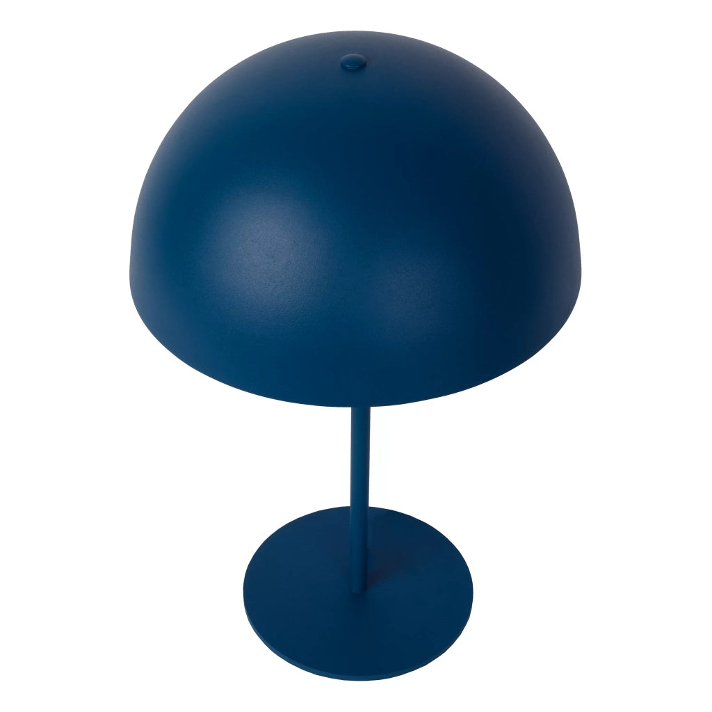 Lampada da tavolo blu eclettica metallo E14 Lucide Siemon