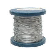 Cavo in acciaio zincato 1mm, 1x7 trefoli, carico massimo 95Kg, peso 1Kg, 200m/rotolo
