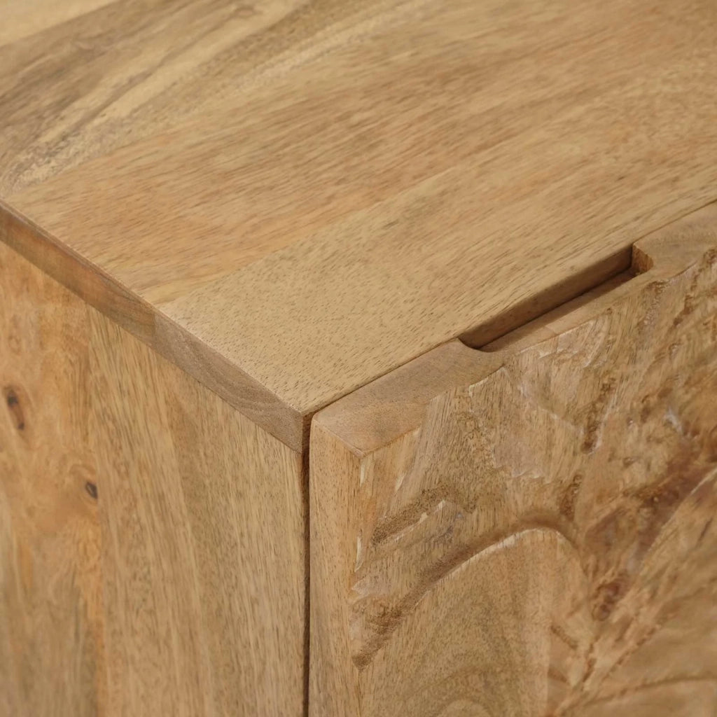 Comodino a muro fatto a mano Marrone Teak 40 x 30 x 45 cm 42020117