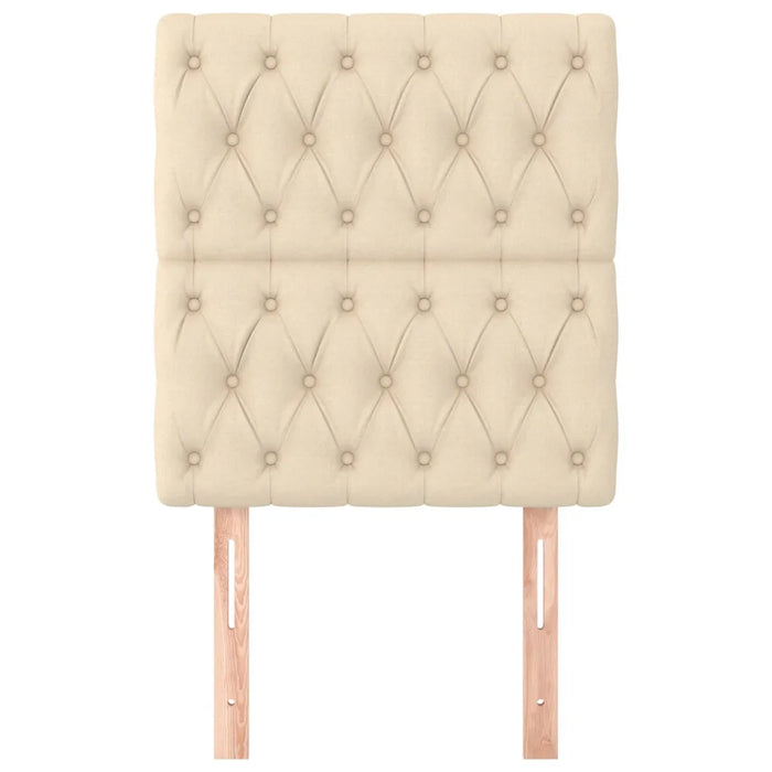 Testiera Crema 80x7x118/128 cm Tessuto 3116647