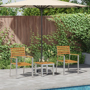 Set da Pranzo per Giardino  3 Pezzi Legno Massello di Acacia