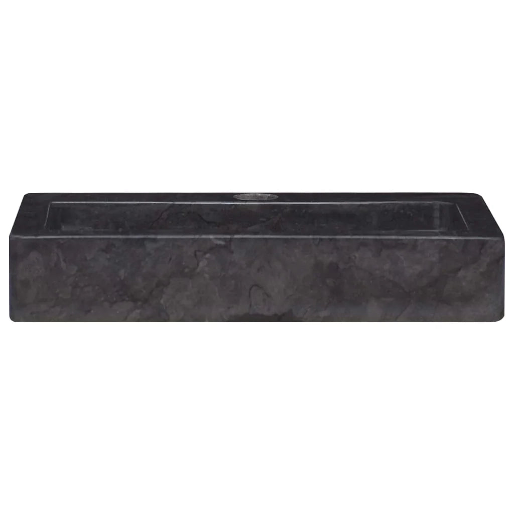 Lavandino da bagno lavabo da appoggio lavabo da WC lavabo da bagno lavabo da interno 38 x 24 cm marmo nero 02_0002831