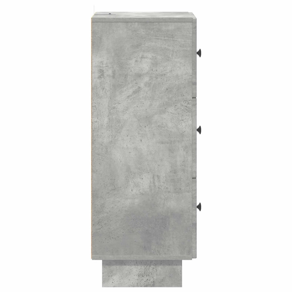 Mobile con Cassetti Grigio Cemento 33 x 34,5 x 90 cm 893928