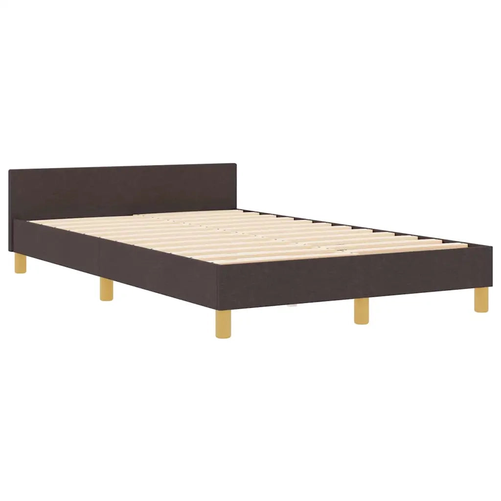 Struttura del letto-Giroletto Marrone scuro 120 x 200 cm Tessuto 561441