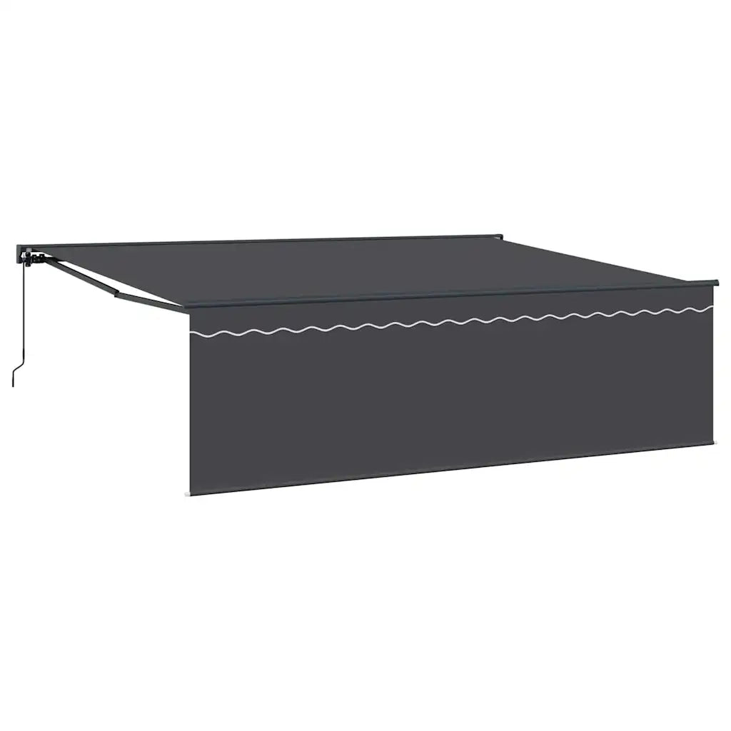 vidaXL Tenda Retrattile Antracite 450 × 300 cm Tessuto