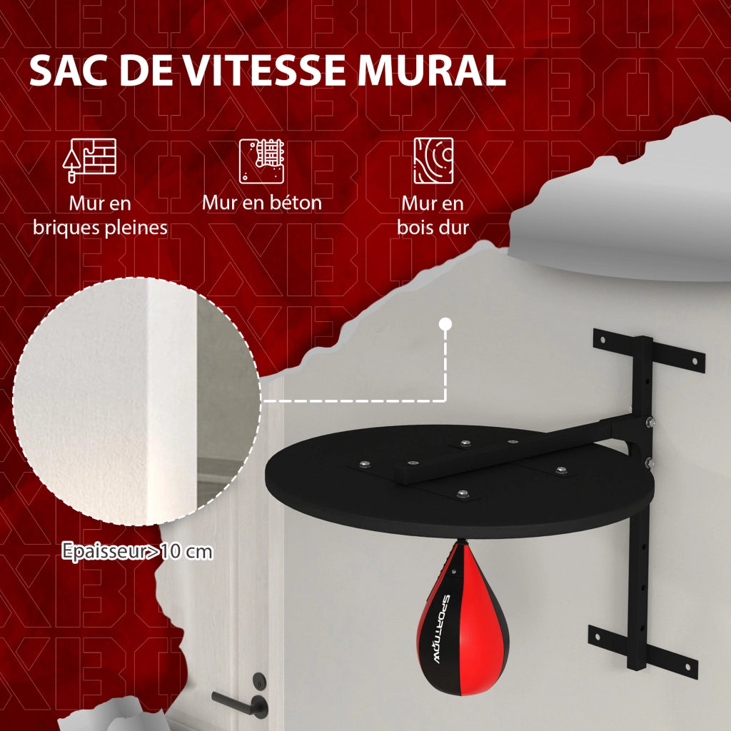 Sacco da boxe con supporto a muro regolabile ¨C zephmum ¨C 360¡ã rotazione