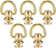Impugnatura a D-ring - 5 Set Viti a Bolle Metalliche Pelli Craft Profumate Bellissimo - 10x5mm.