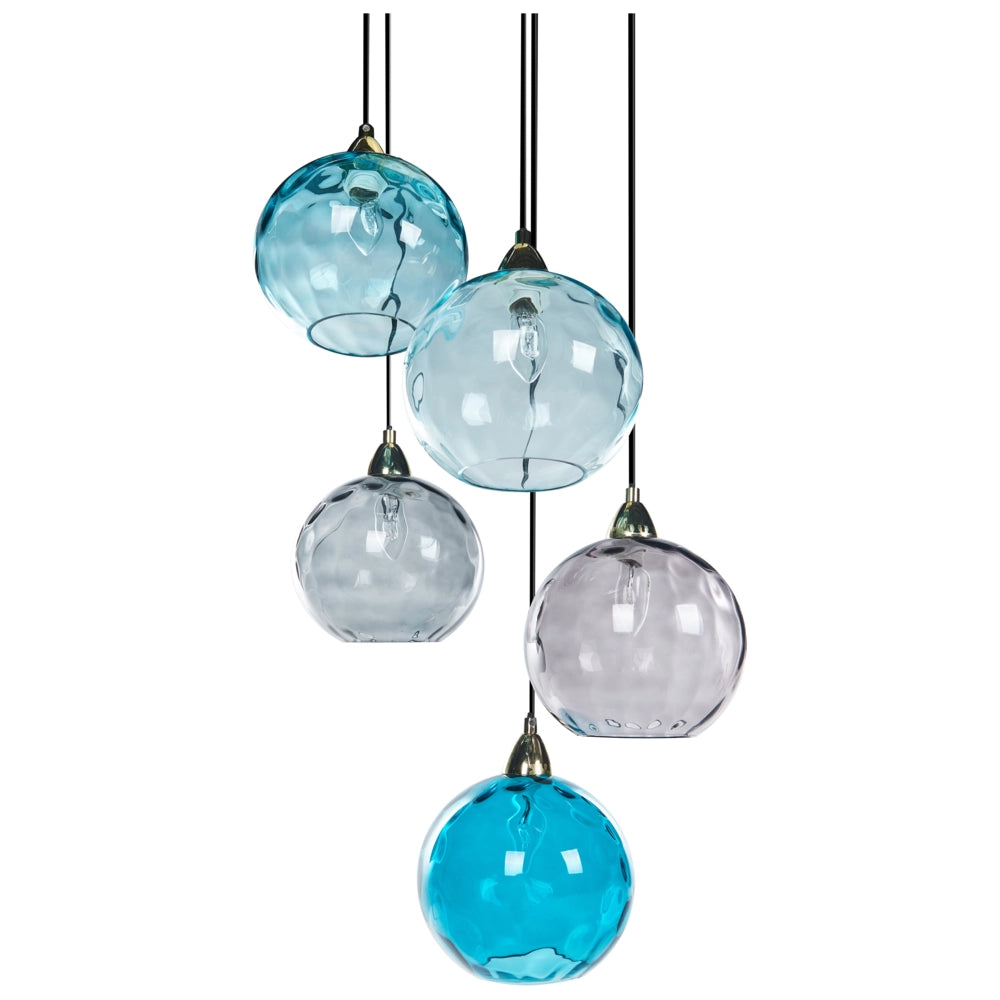 Lampadario in metallo ferro vetro soggiorno stile moderno stile moderno blu glamour soggiorno sala da pranzo camera