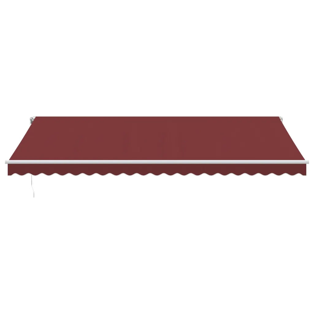 Tenda da Sole Retrattile Automatica con LED Bordò 500x350 cm 3214993