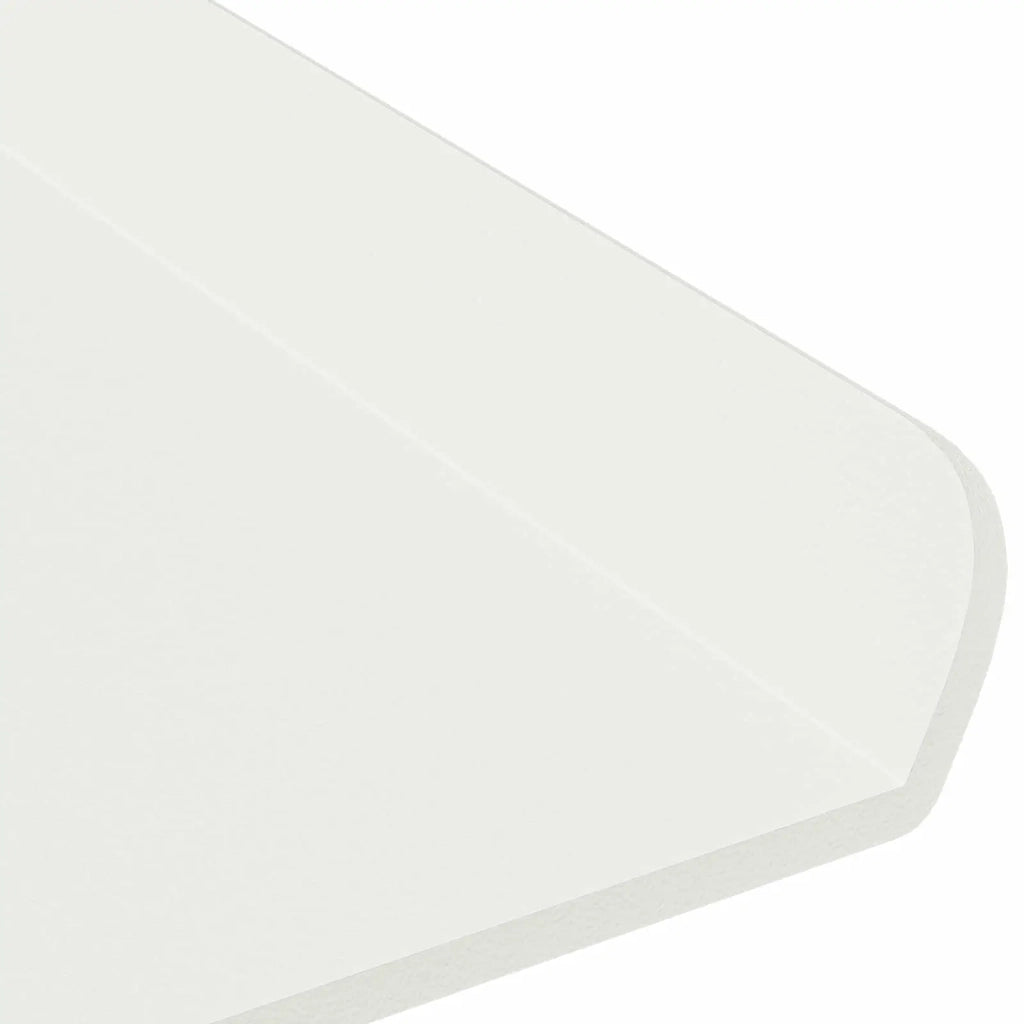 3 pz Mensola | Ripiano | Scaffale sospesa Bianco 40 x 9 x 2,5 cm Acciaio