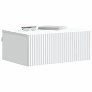 Set di 2 Comodini | Armadio da Notte | Mobiletto da notte a muro Bianco 49 x 34,5 x 20 cm