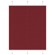 Tenda Plissettata Rosso Bordeaux 105x100 cm Larghezza Tessuto