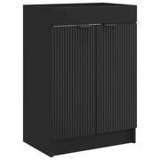 Mobiletto da Bagno | Armadio da bagno sotto il lavello Nero 78,5 x 37,5 x 81 cm