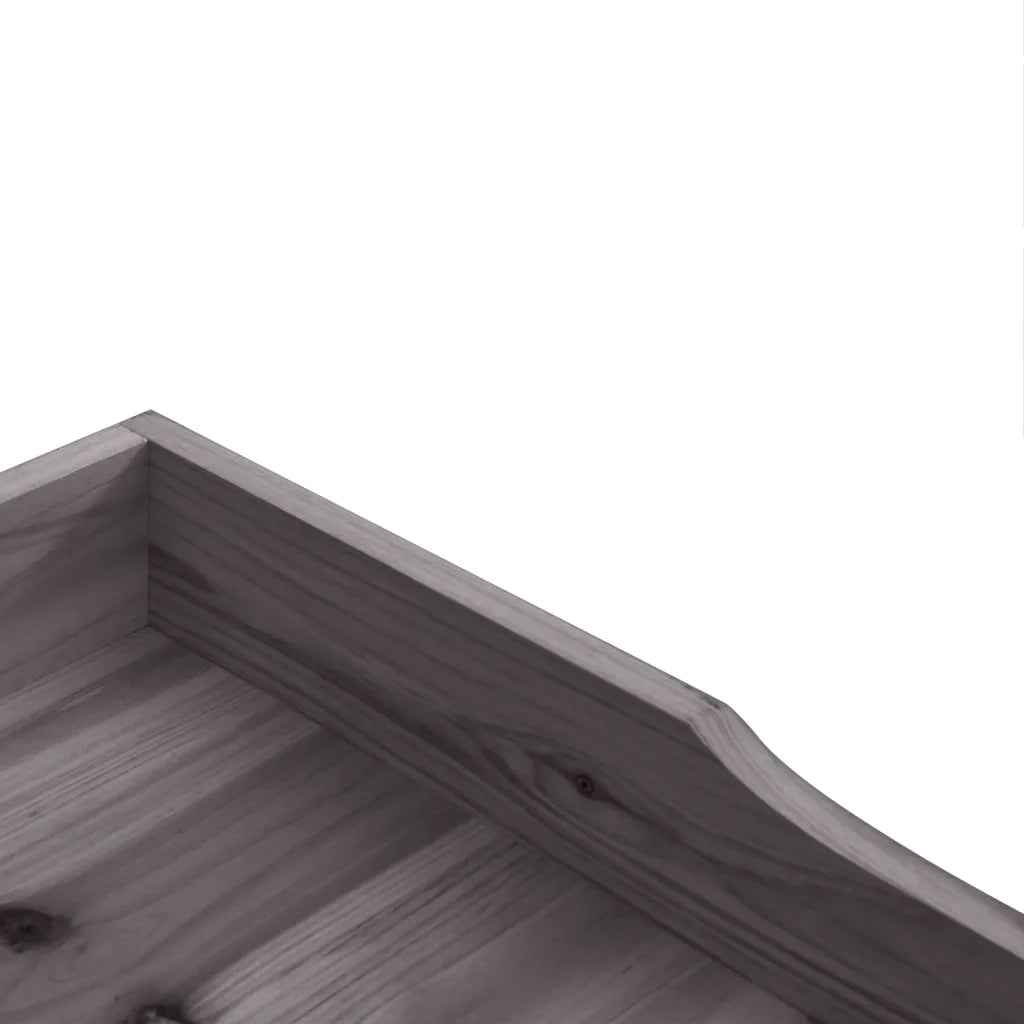 Tavolo Piante Ripiano Grigio 78x38x,82,5cm Legno Massello Abete CFW7844708