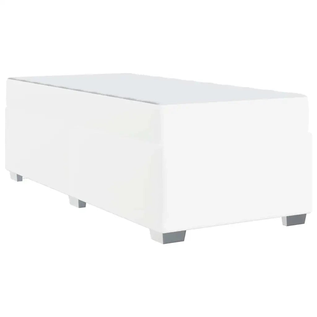 Struttura del letto con materasso Bianco 90 x 190 cm Tessuto 3399220