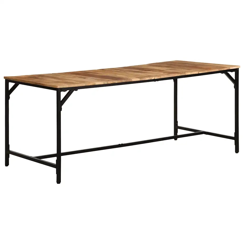 Tavolo da Pranzo 180x90x75 cm in Legno Massello di Mango Grezzo 373606