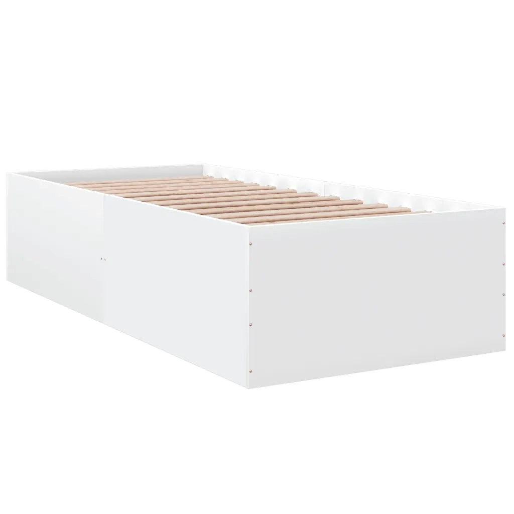 Giroletto-Struttura Letto Bianco 75x190 cm in Legno Multistrato 902355
