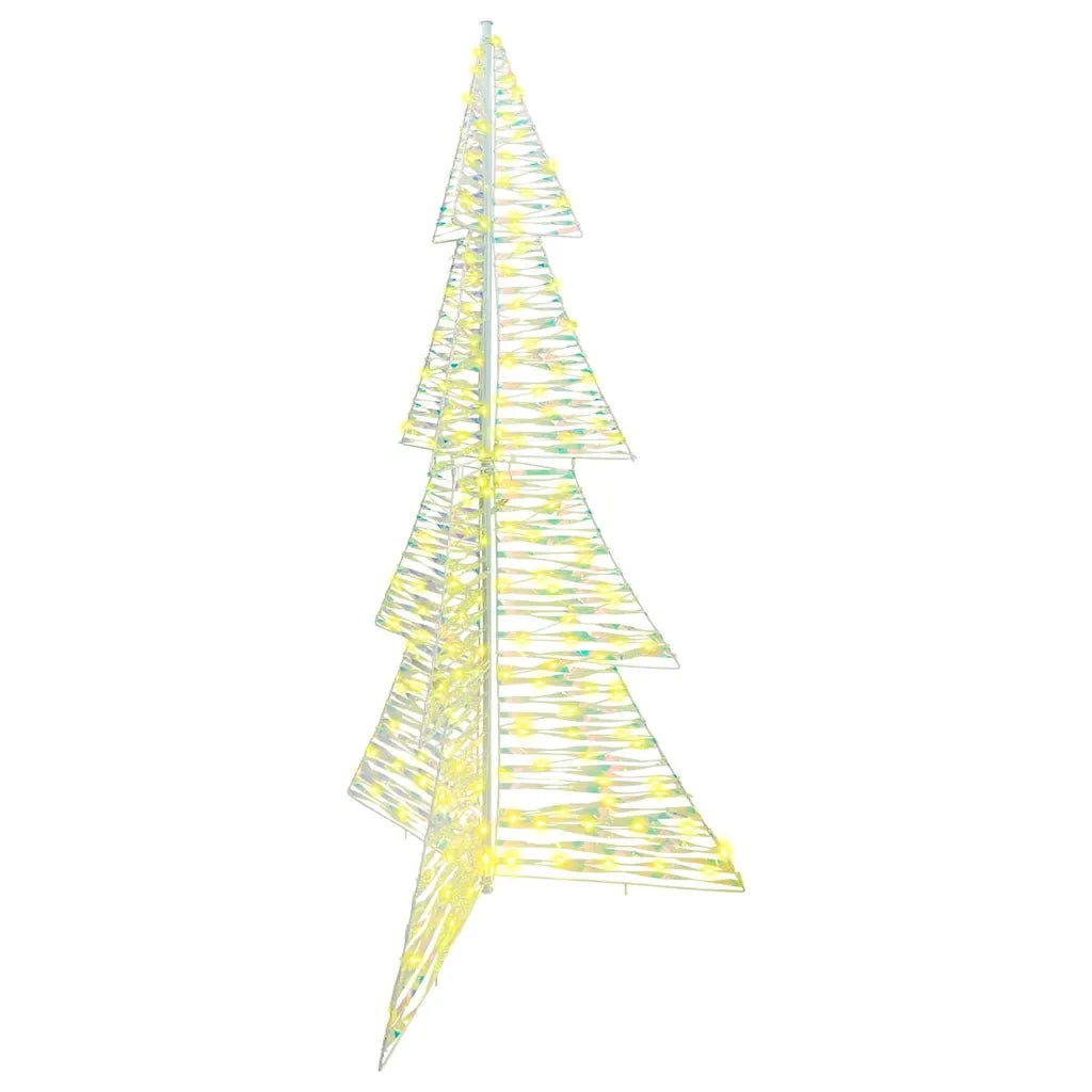 Albero di Natale | Decorazioni natalizie con 240 LED Bianco caldo 180 cm PET